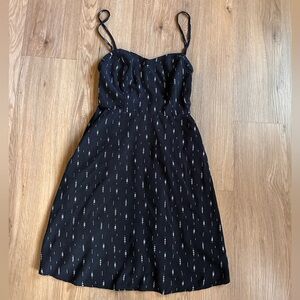 SO Black Mini Dress with Adjustable straps and Pockets